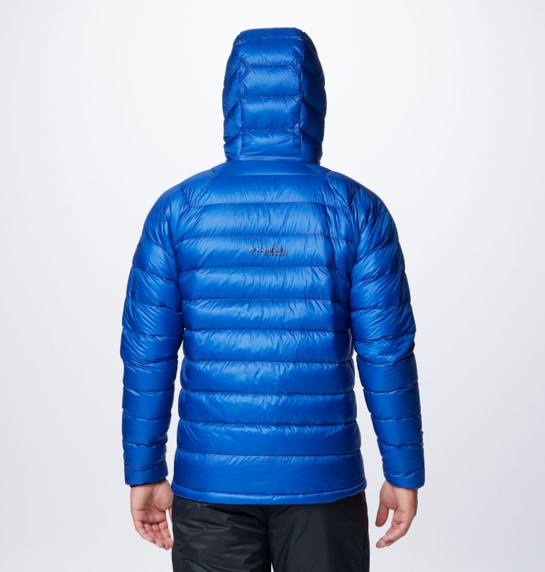 men arctic crest down hooded jacket