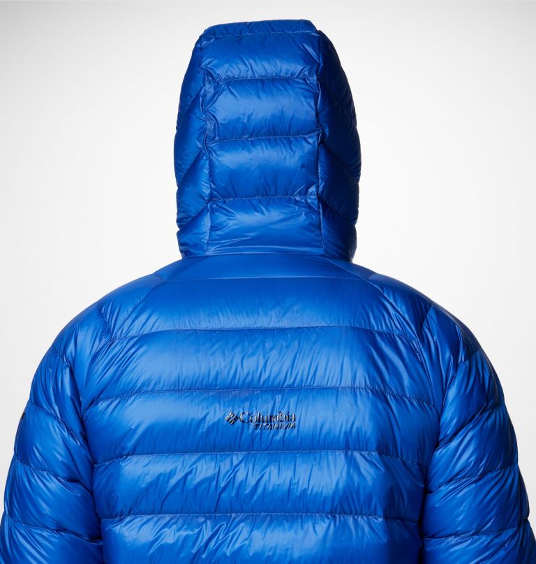 men arctic crest down hooded jacket