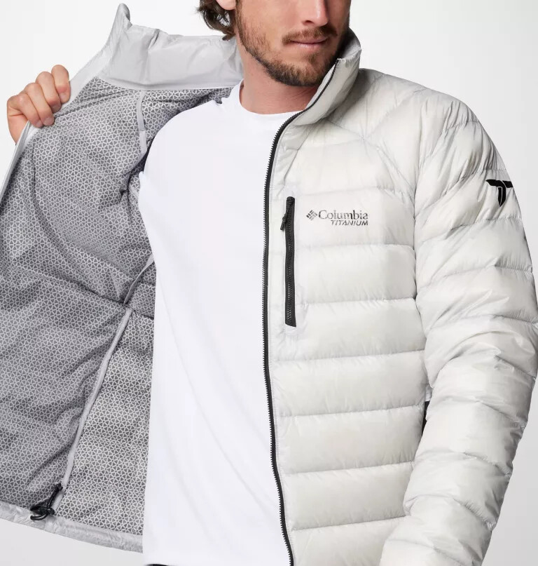 men arctic crest down jacket