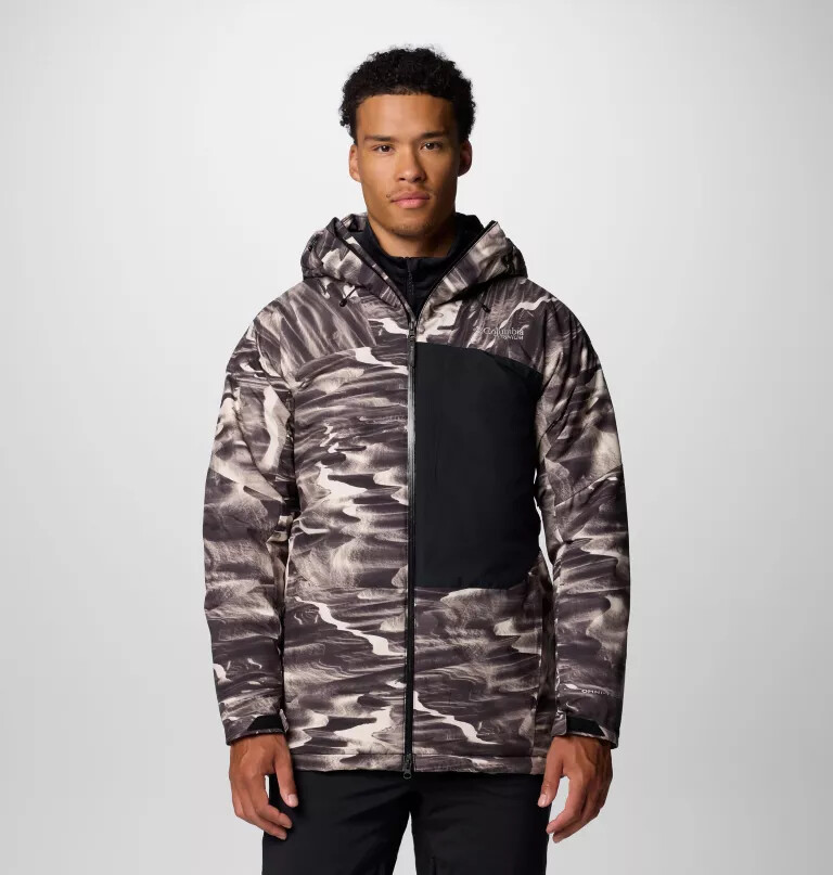 men winter district iii printed jacket
