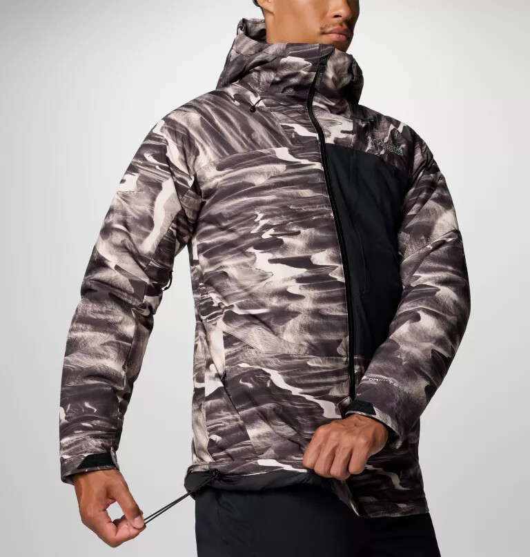 men winter district iii printed jacket