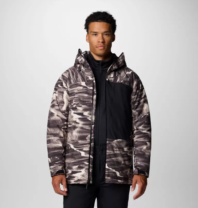men winter district iii printed jacket