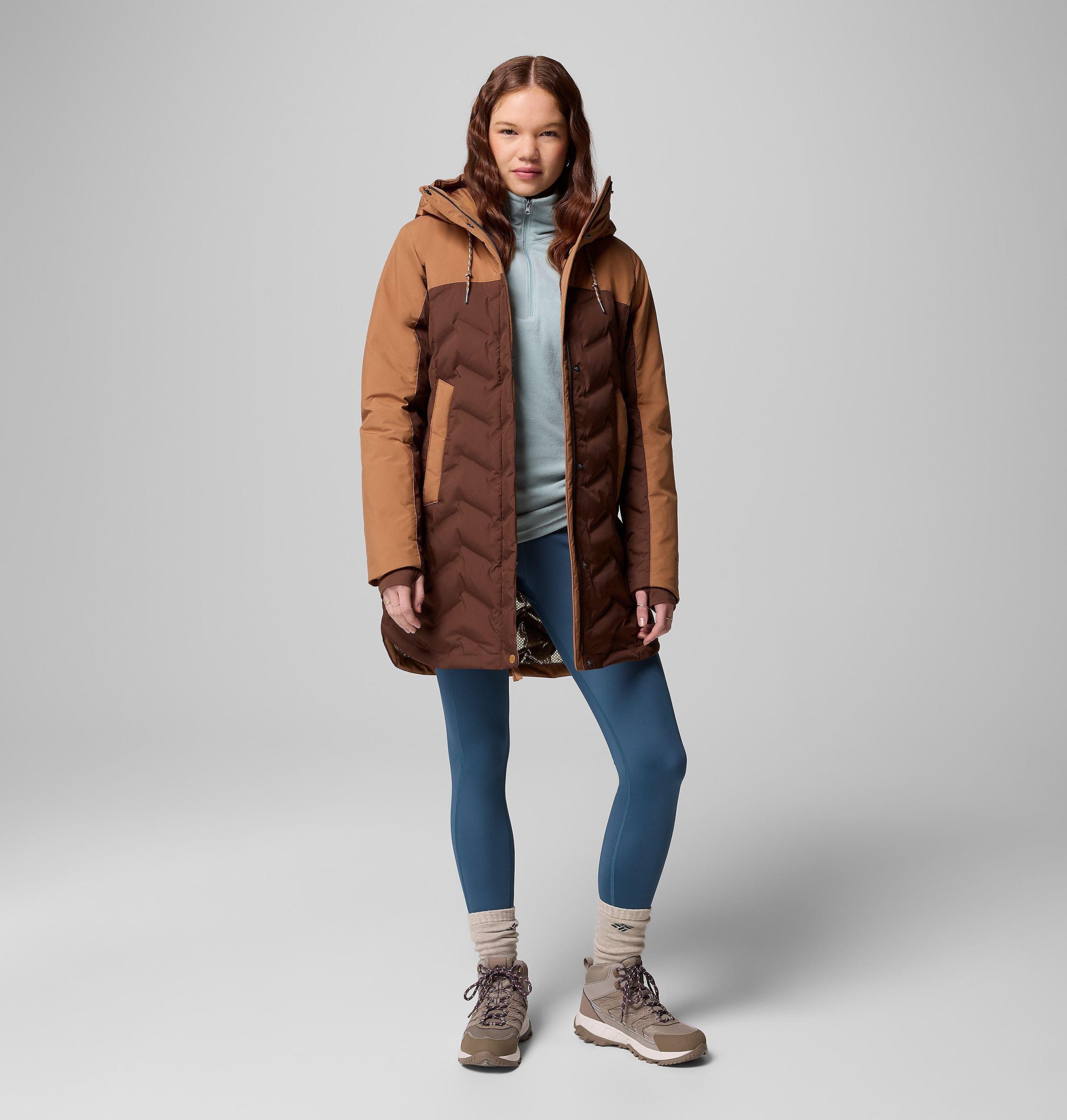 dames mountain croo iii mid down jacket