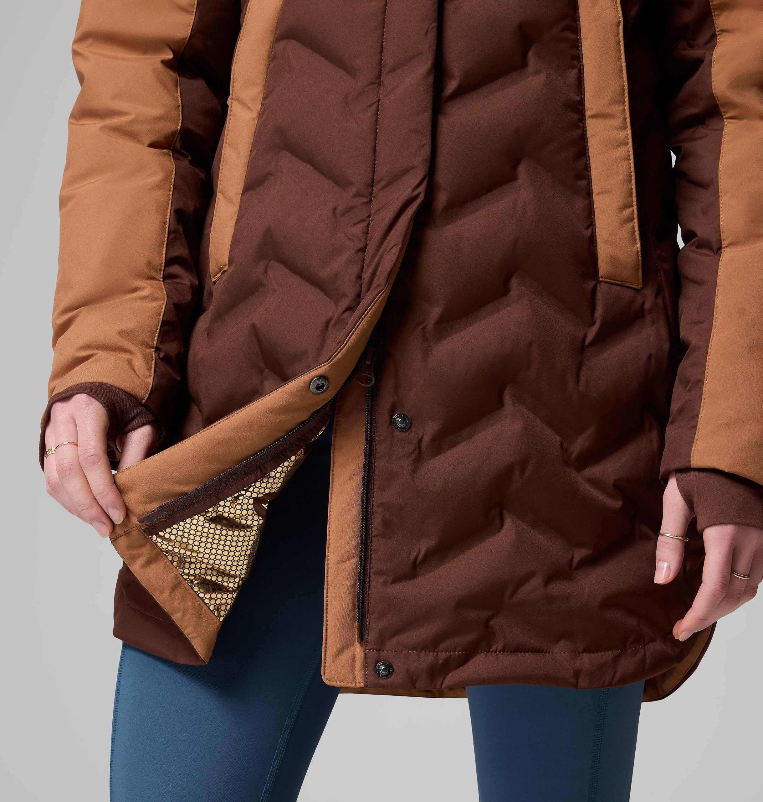 dames mountain croo iii mid down jacket