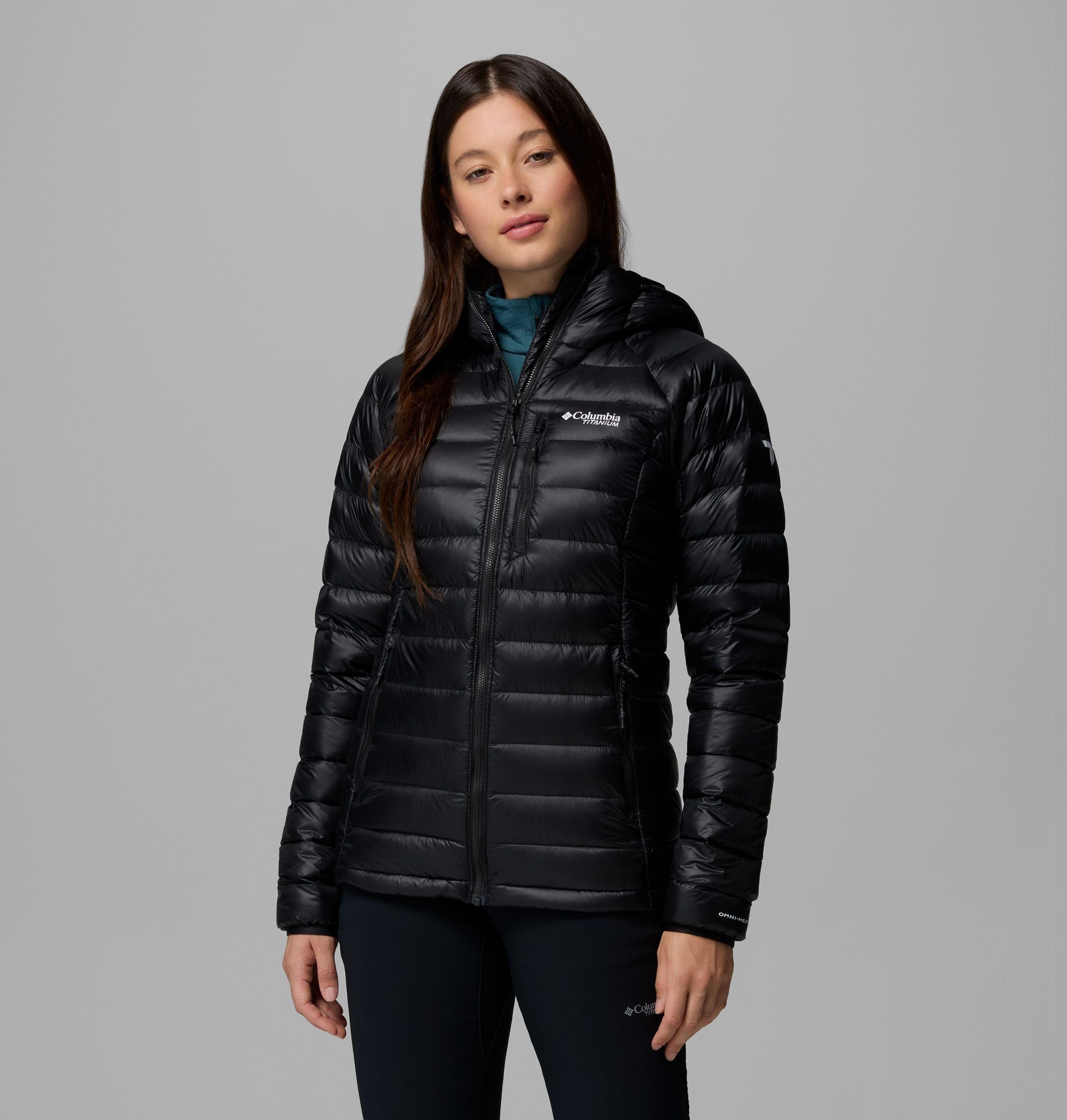 dames arctic crest donsjack met capuchon