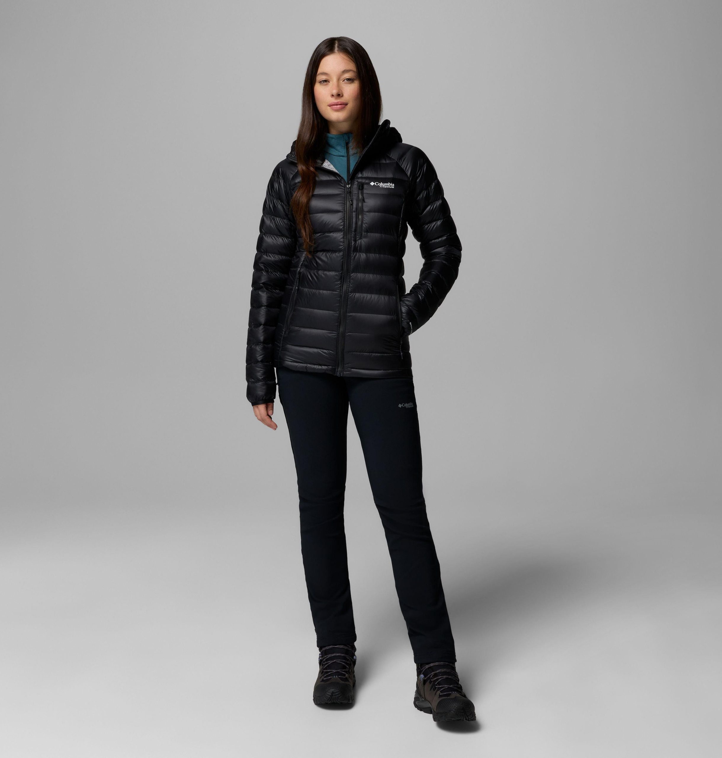 dames arctic crest donsjack met capuchon