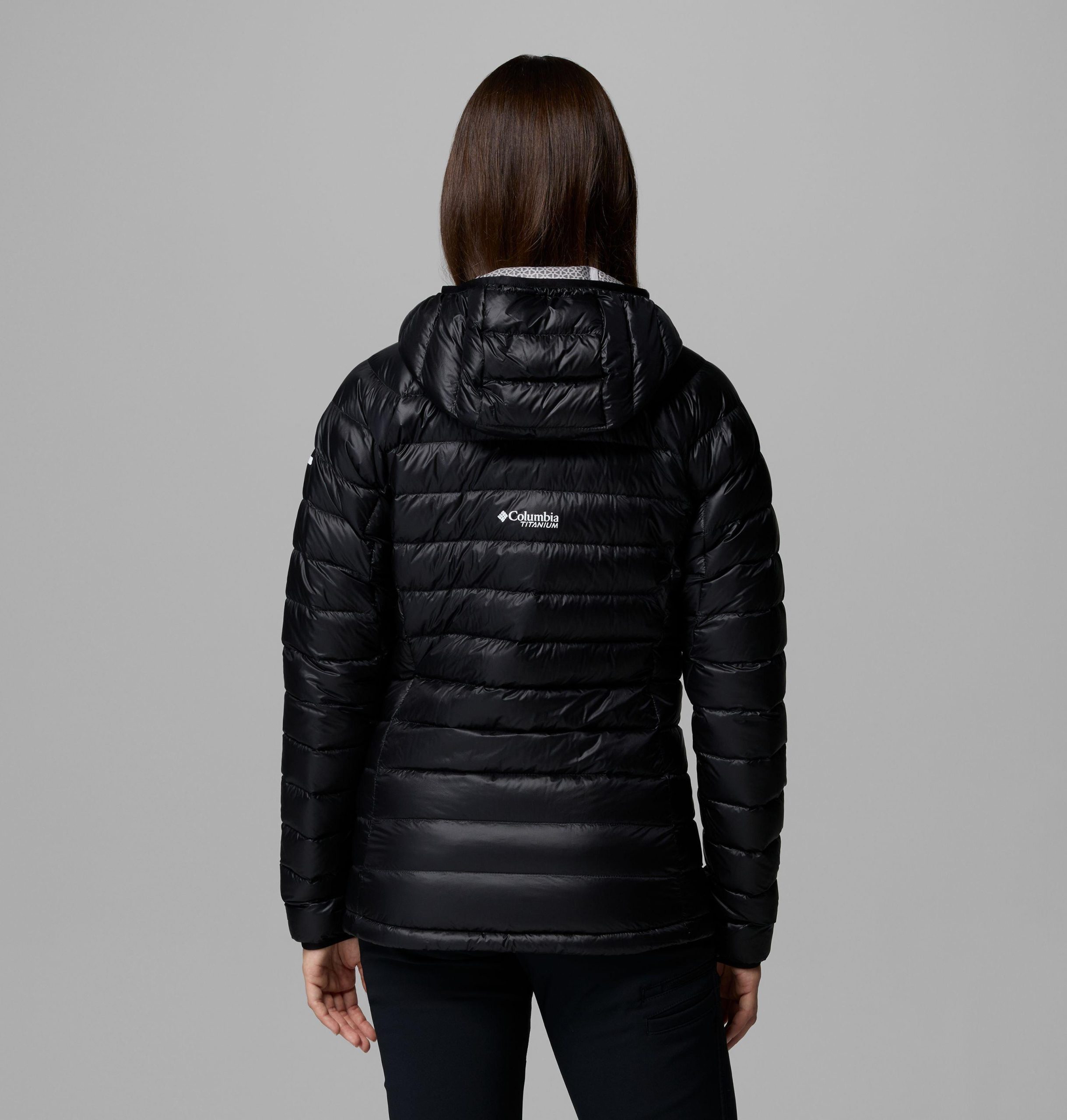 dames arctic crest donsjack met capuchon