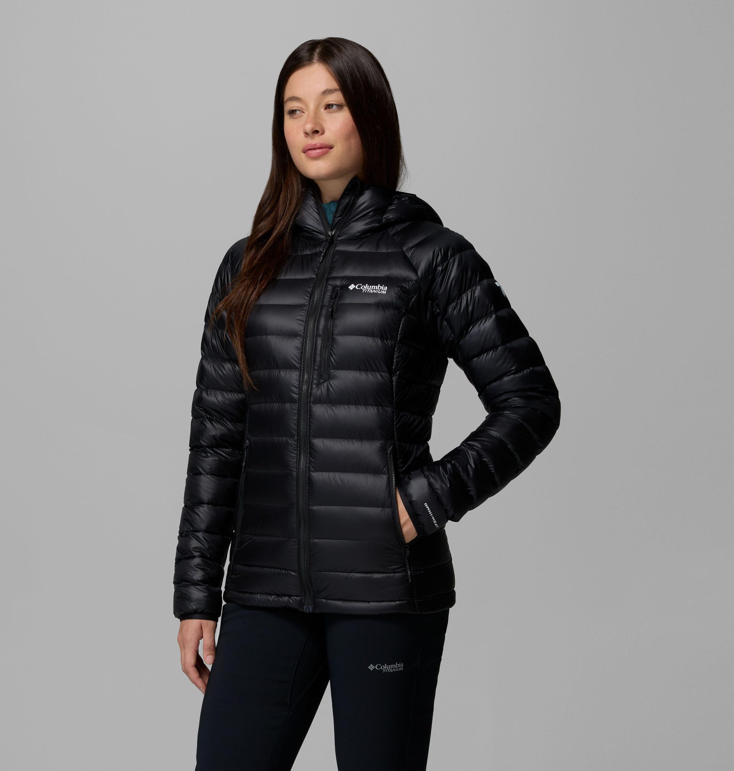 dames arctic crest donsjack met capuchon