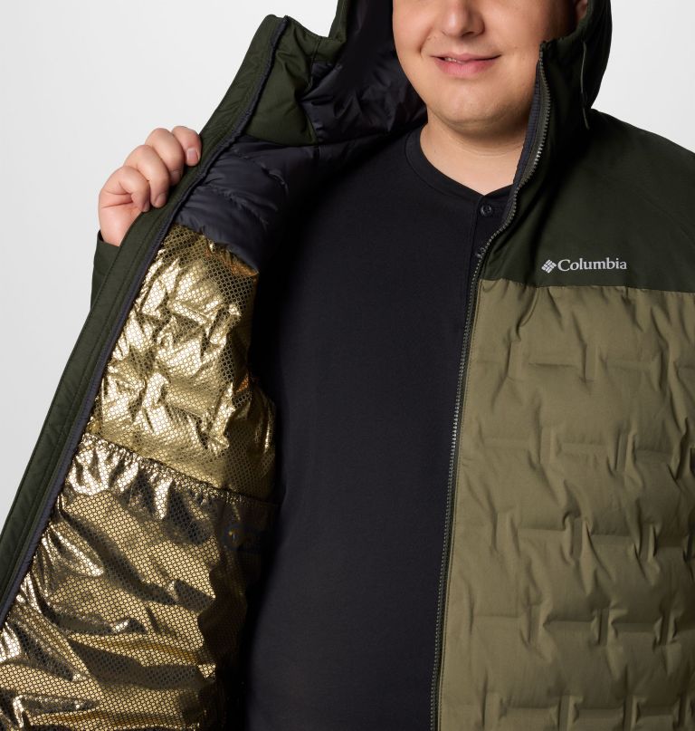 men grand trek iii down hooded jacket - big