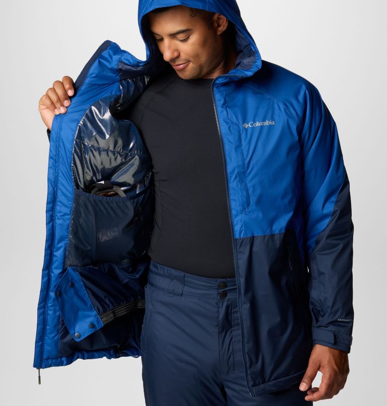 men snowy summit jacket - tall