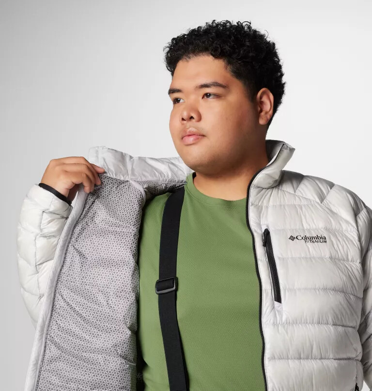 men arctic crest down jacket - big
