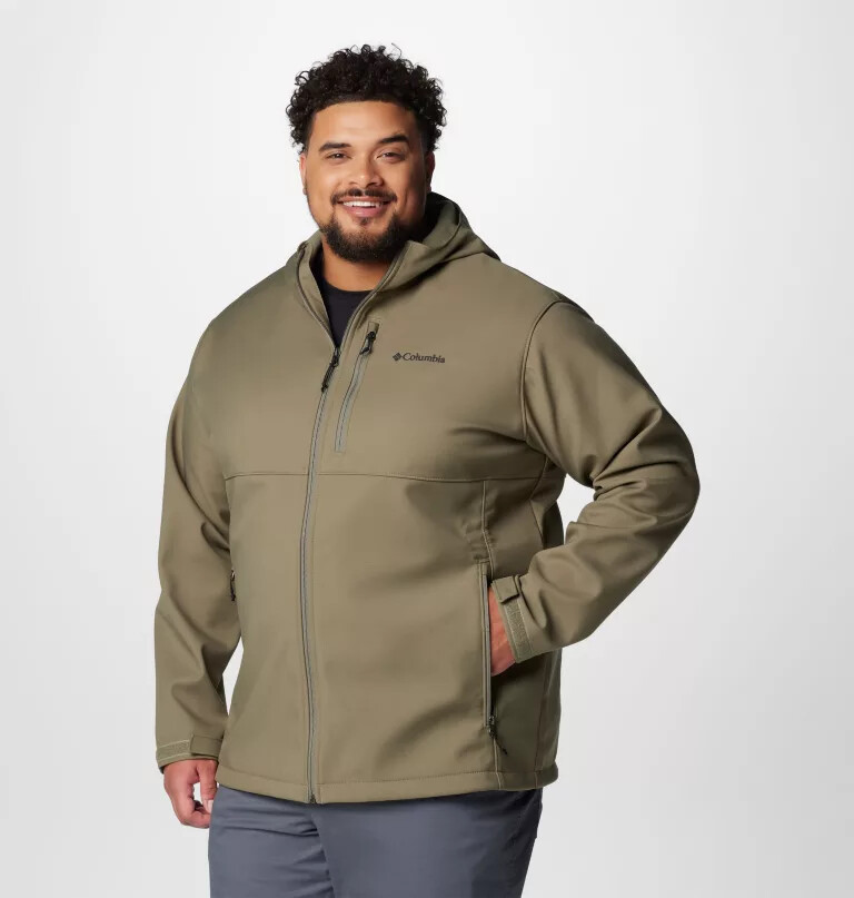 men ascender ii hooded softshell jacket - big