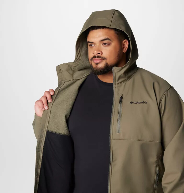 men ascender ii hooded softshell jacket - big