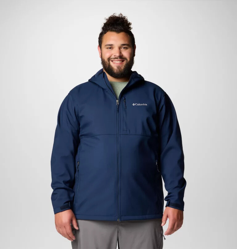 men ascender ii hooded softshell jacket - big