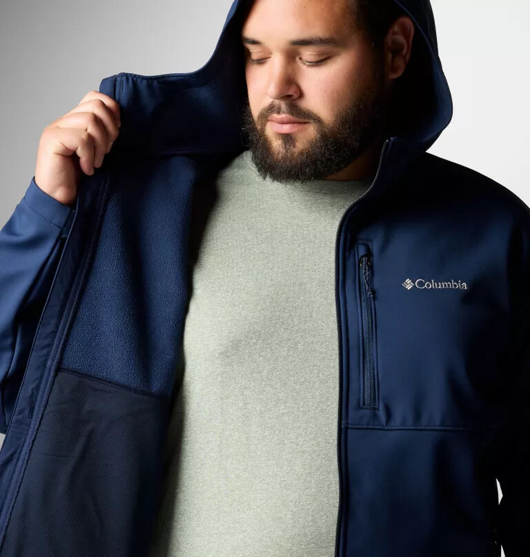 men ascender ii hooded softshell jacket - big