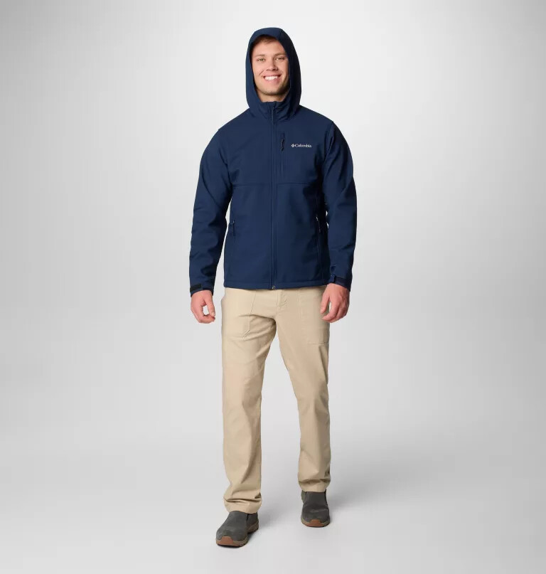 men ascender ii hooded softshell jacket - tall