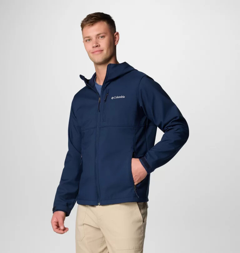 men ascender ii hooded softshell jacket - tall