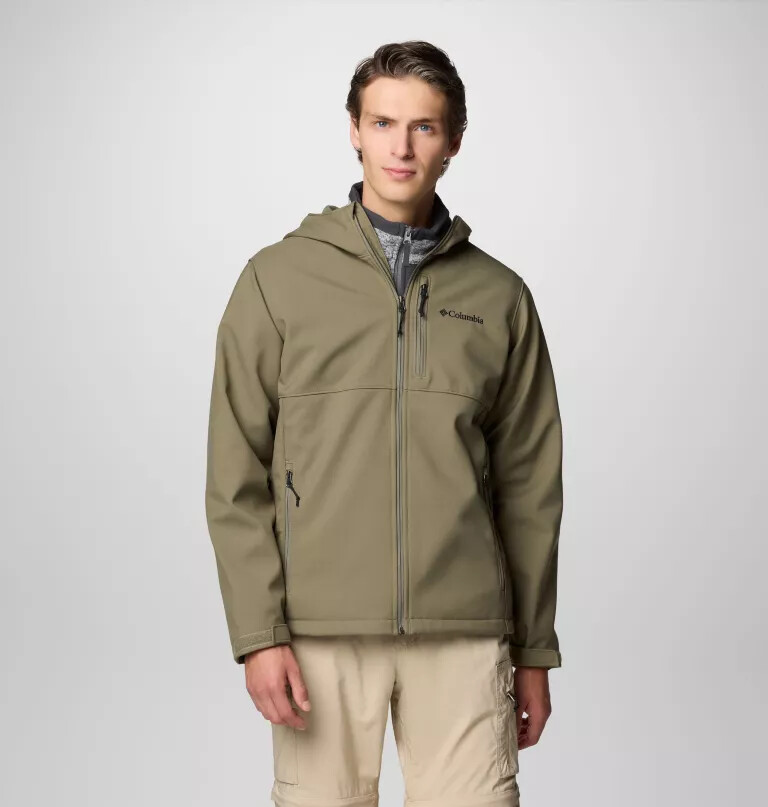 men ascender ii hooded softshell jacket - tall
