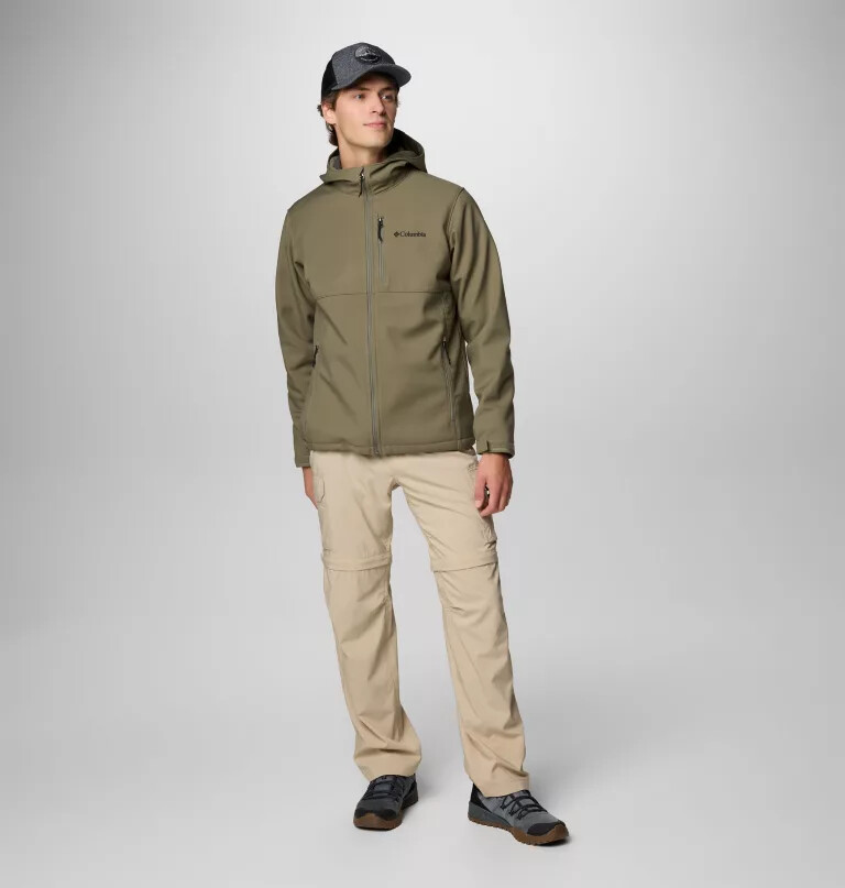 men ascender ii hooded softshell jacket - tall