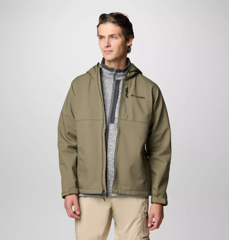 men ascender ii hooded softshell jacket - tall