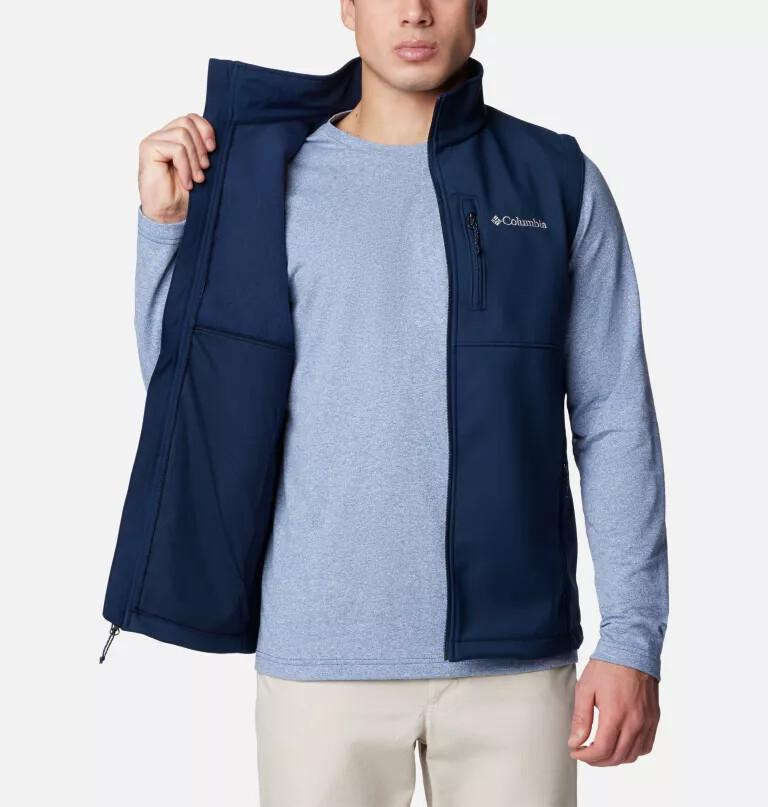 men ascender ii softshell vest - tall