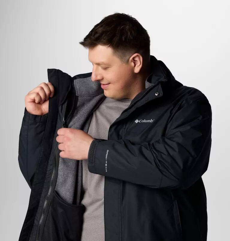 men bugaboo iii fleece interchange jacket - big