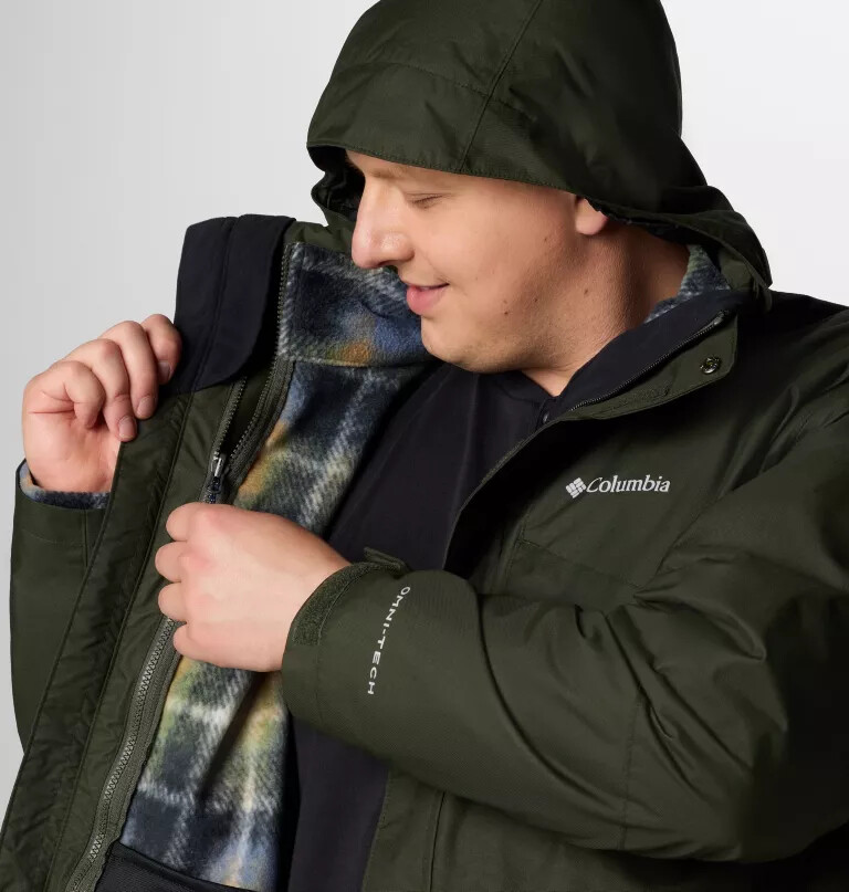 men bugaboo iii fleece interchange jacket - big