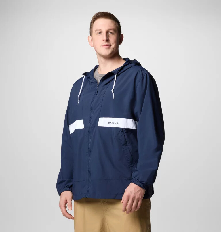 men spire valley hooded windbreaker - big
