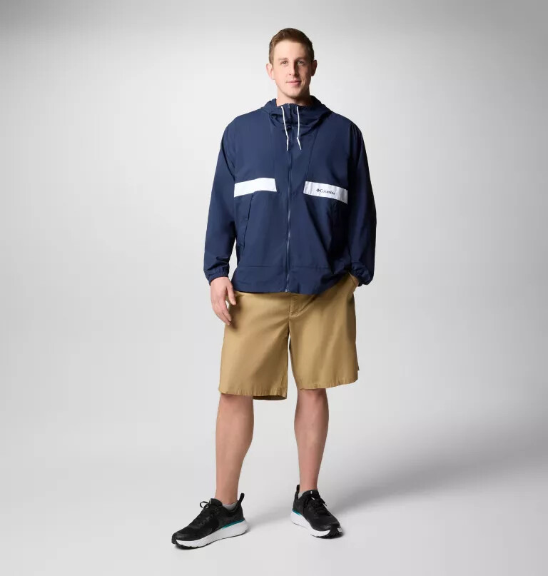 men spire valley hooded windbreaker - big