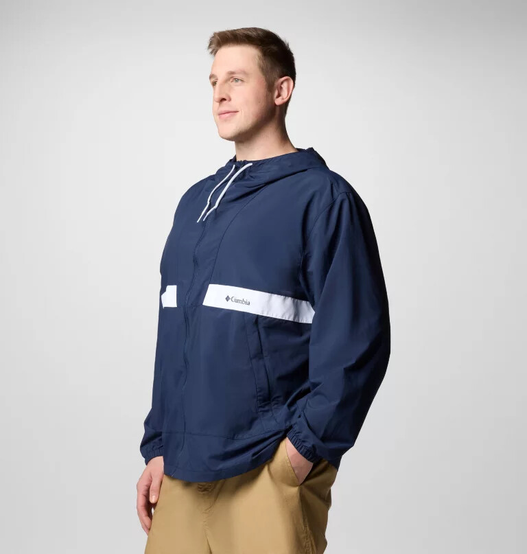 men spire valley hooded windbreaker - big