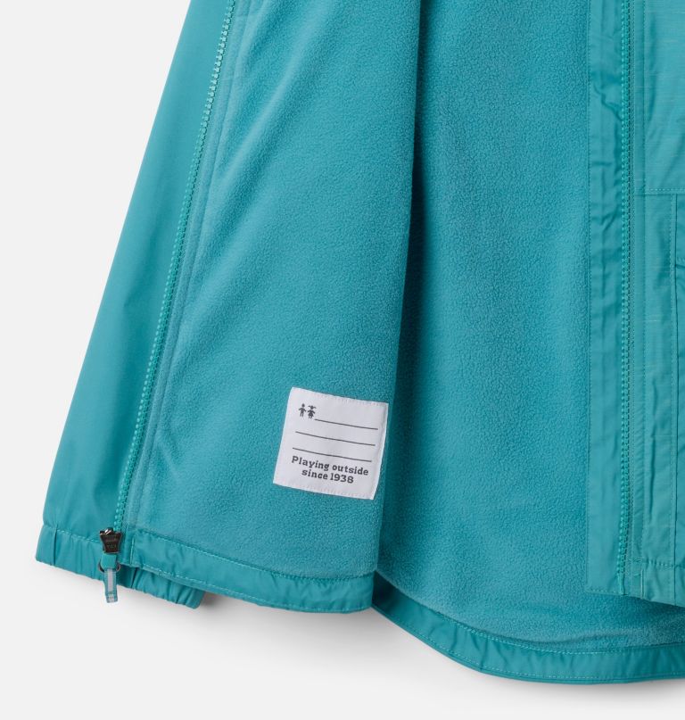 girls rainy trails ii fleece lined jacket