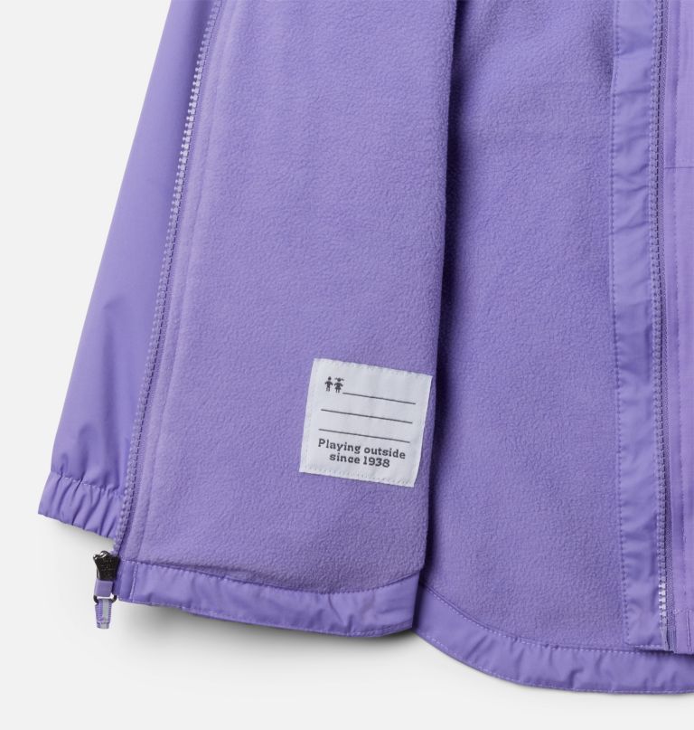 girls rainy trails ii fleece lined jacket