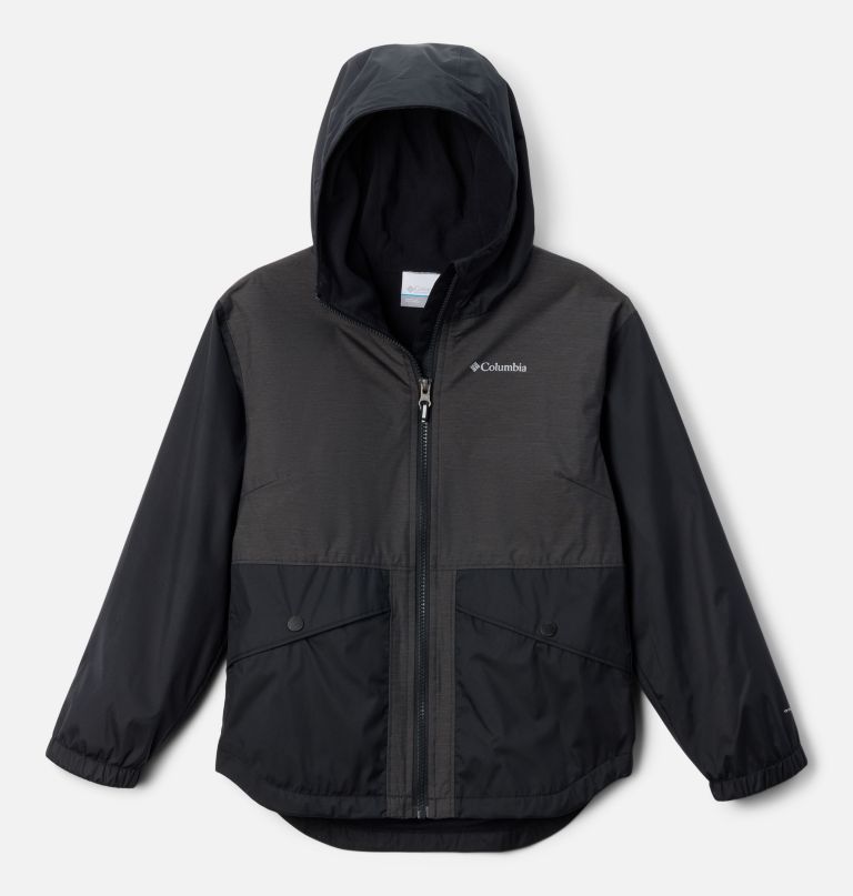 girls rainy trails ii fleece lined jacket