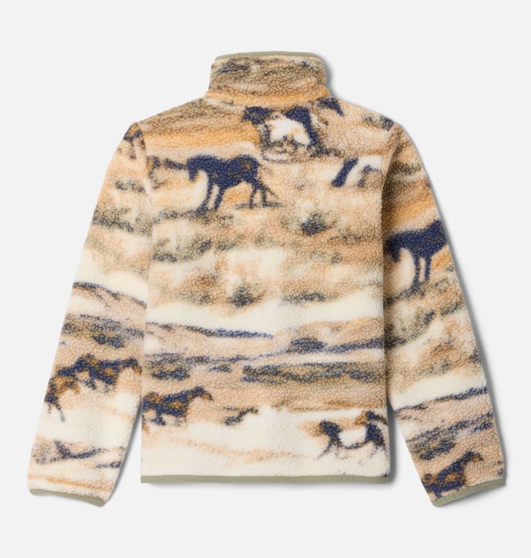 kids helvetia ii printed half snap fleece pullover