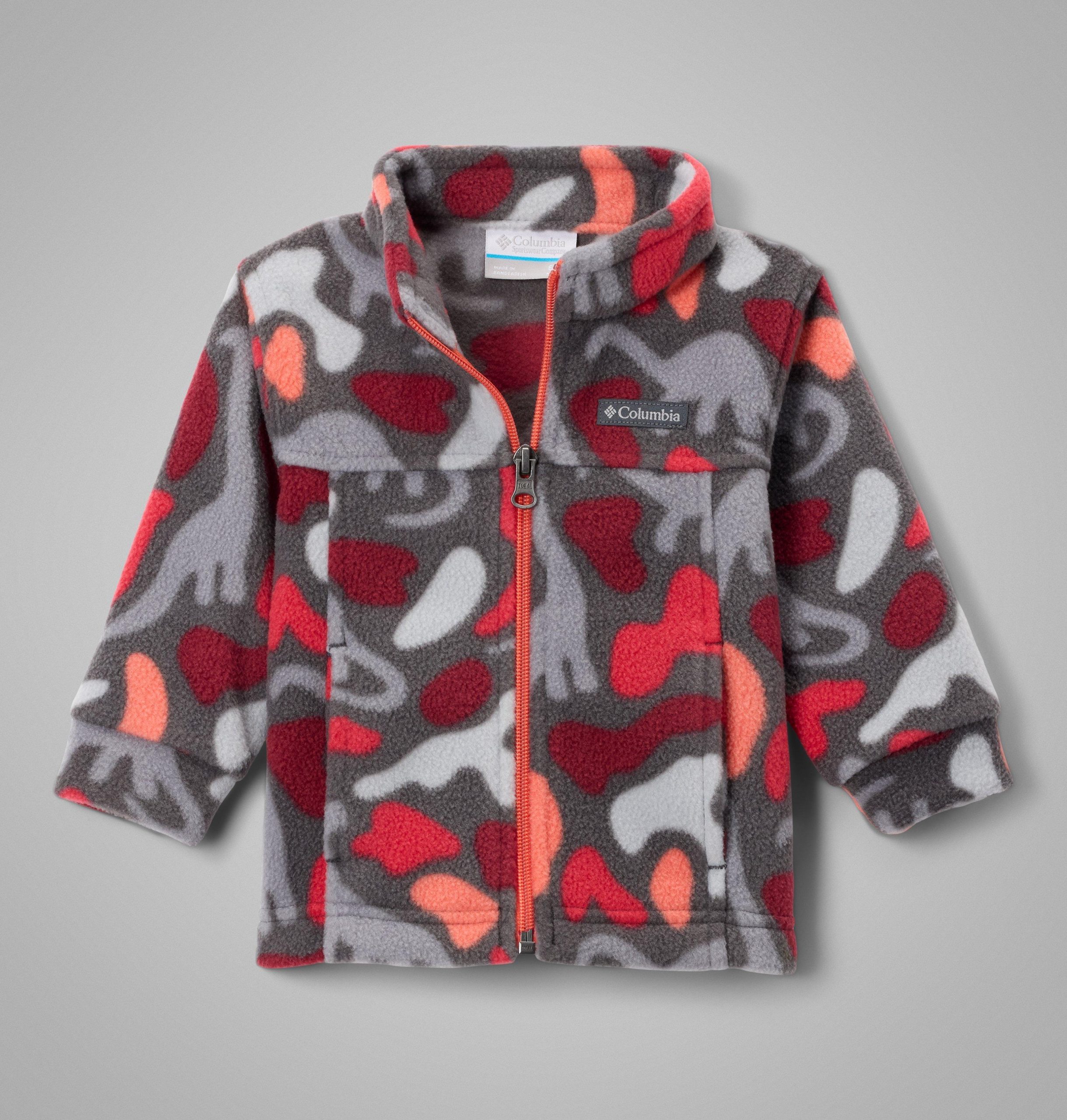 zing iii fleecejas met print voor babyjongens