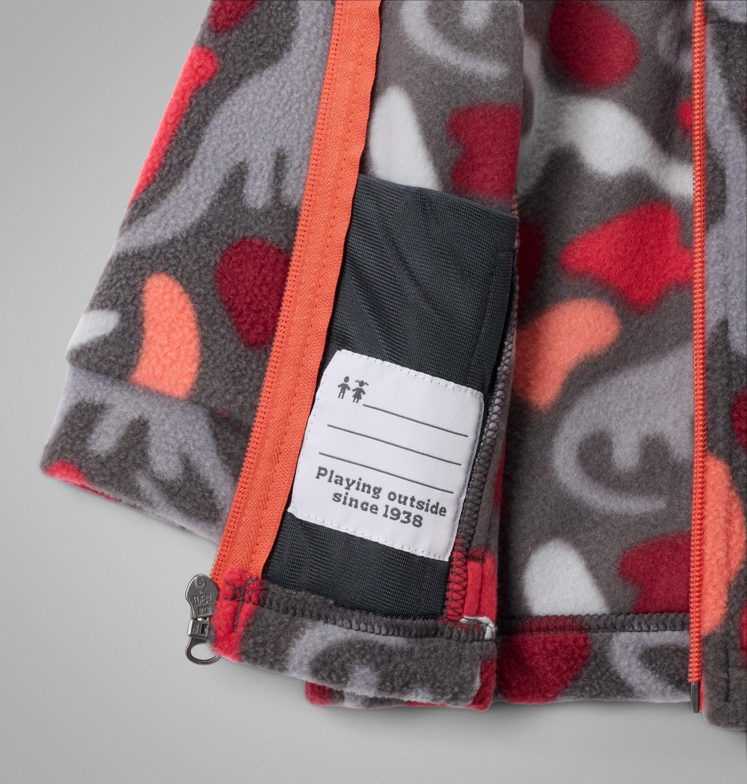 zing iii fleecejas met print voor babyjongens