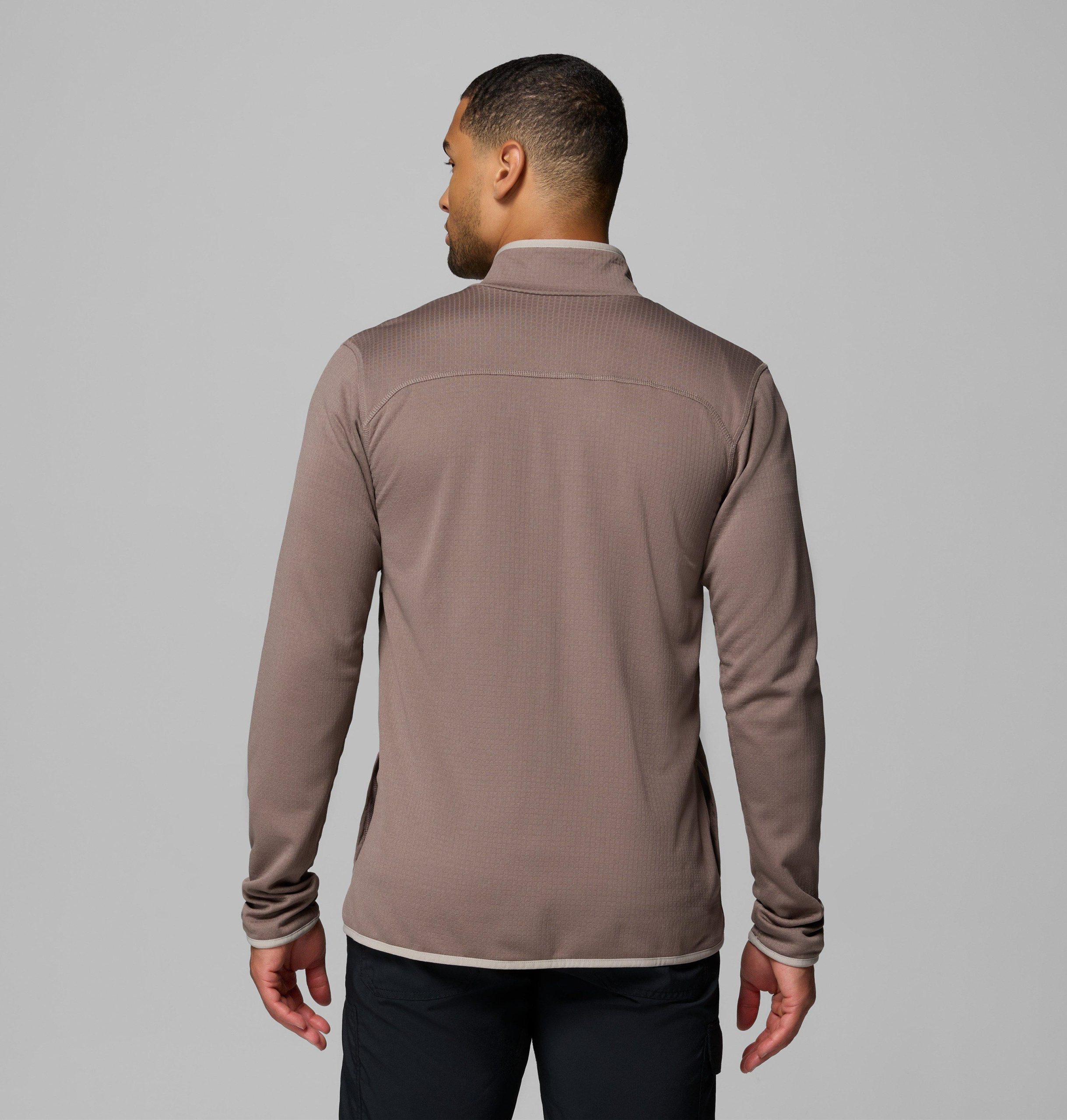 heren essential hike grid fleece full zip jacket