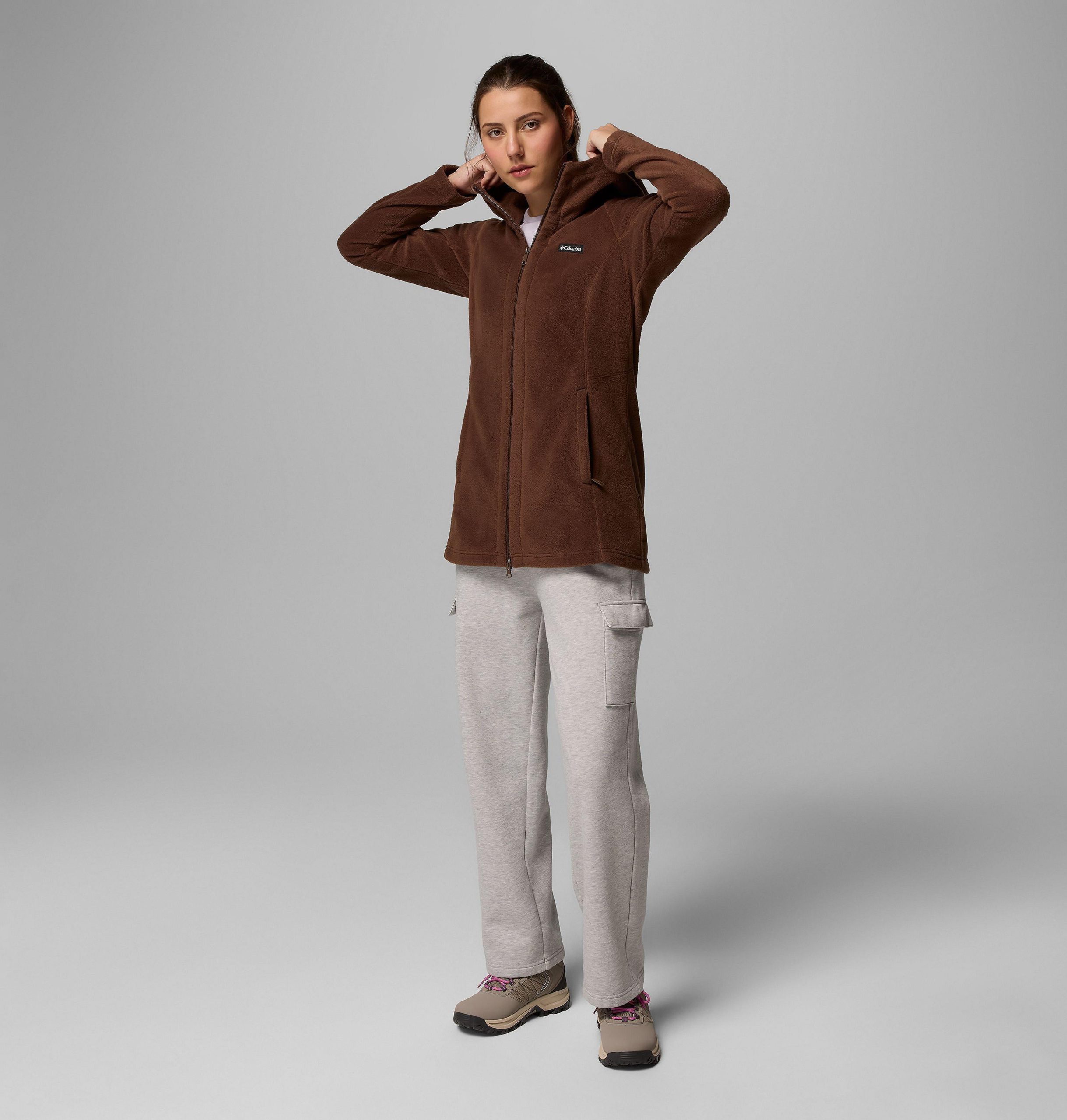 dames benton springs ii lange fleece hoodie