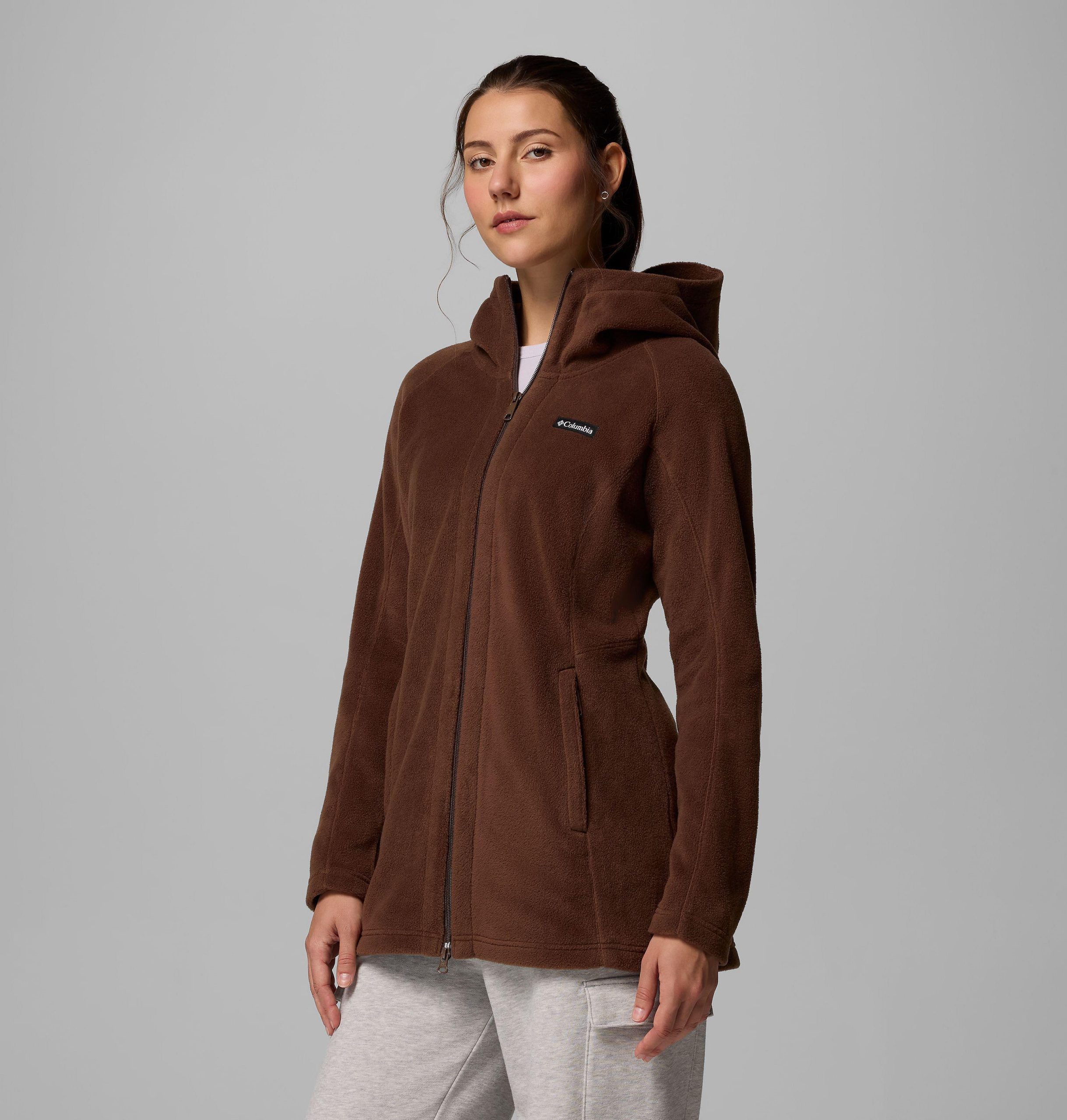dames benton springs ii lange fleece hoodie