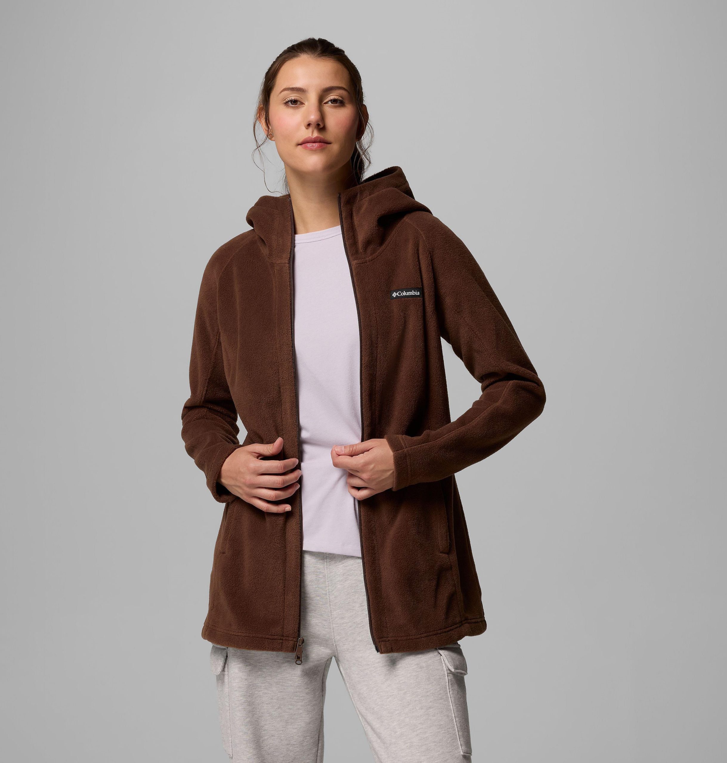 dames benton springs ii lange fleece hoodie