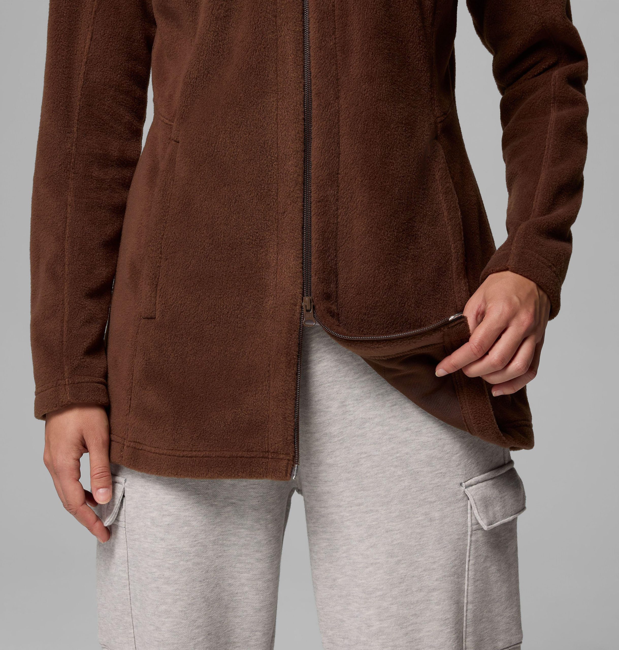 dames benton springs ii lange fleece hoodie
