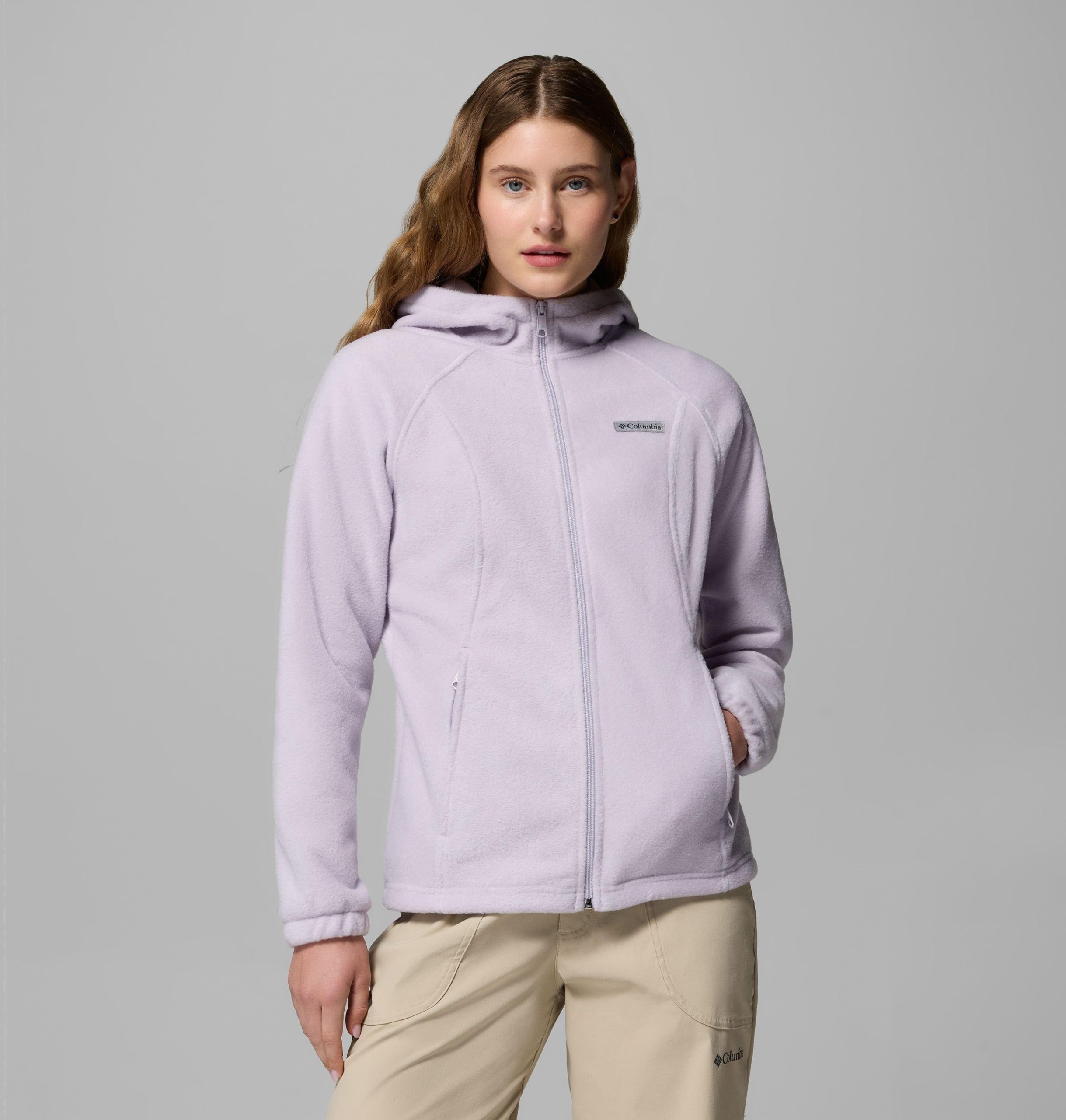 dames benton springs fleece hoodie met volledige ritssluiting