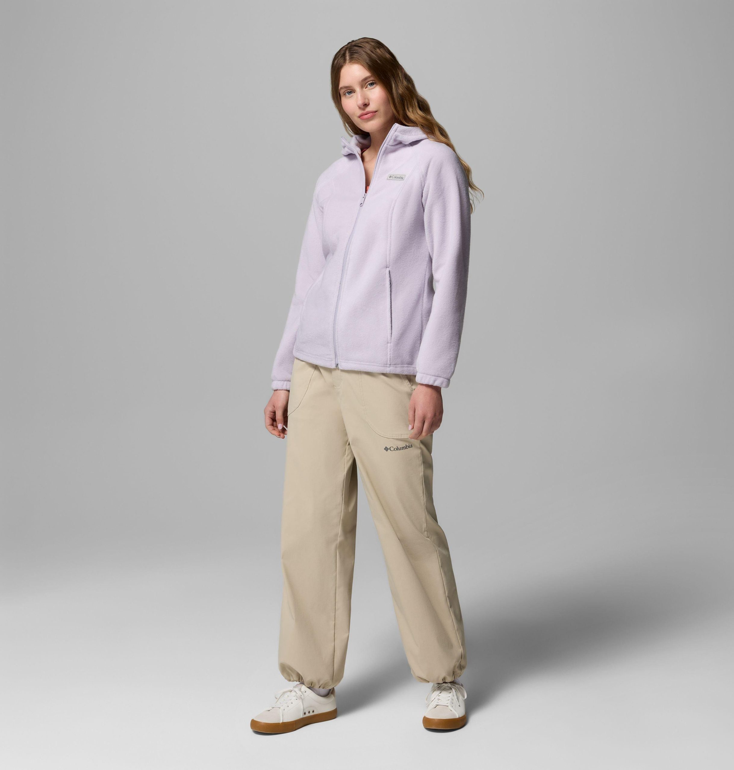 dames benton springs fleece hoodie met volledige ritssluiting