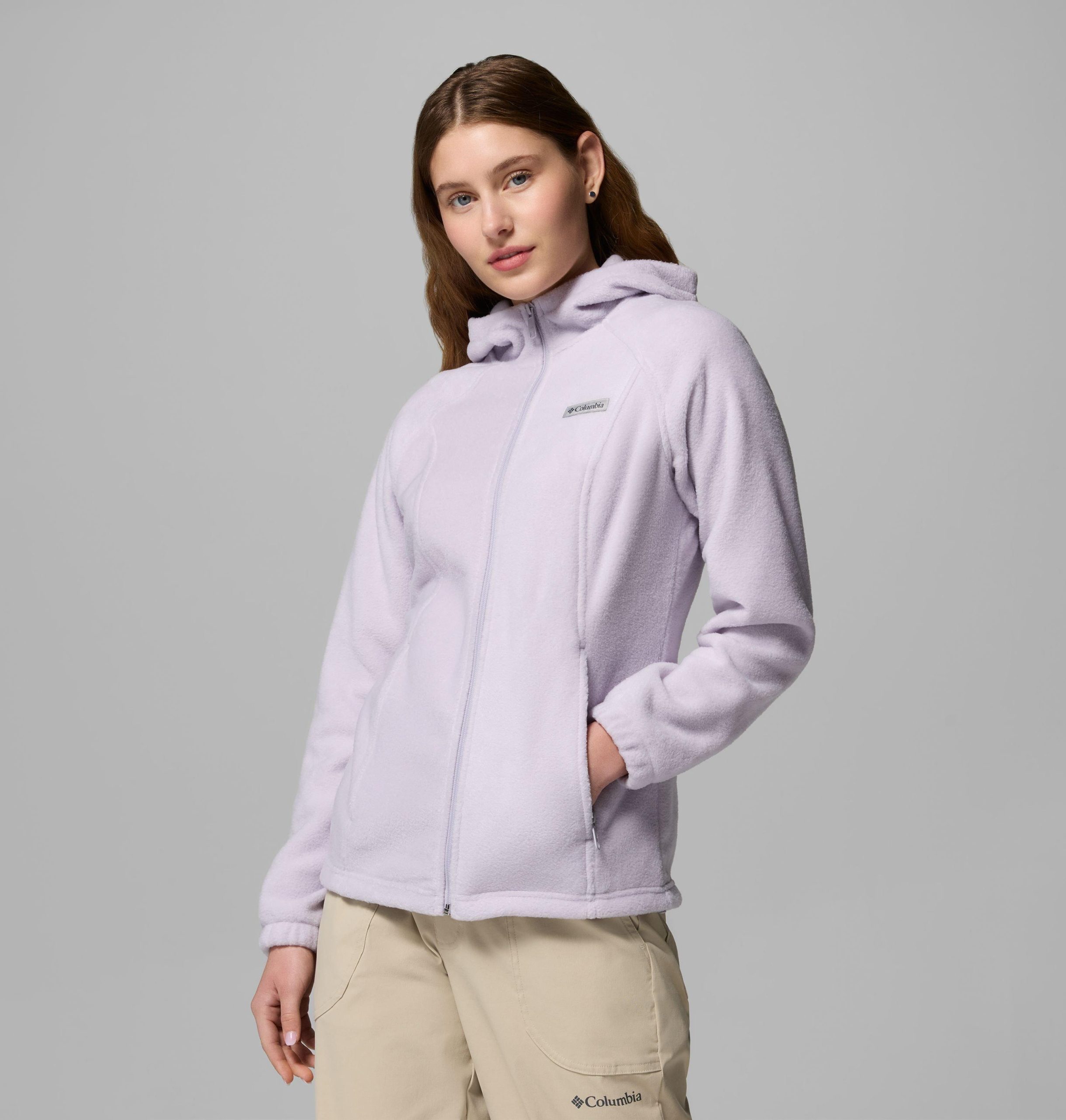 dames benton springs fleece hoodie met volledige ritssluiting