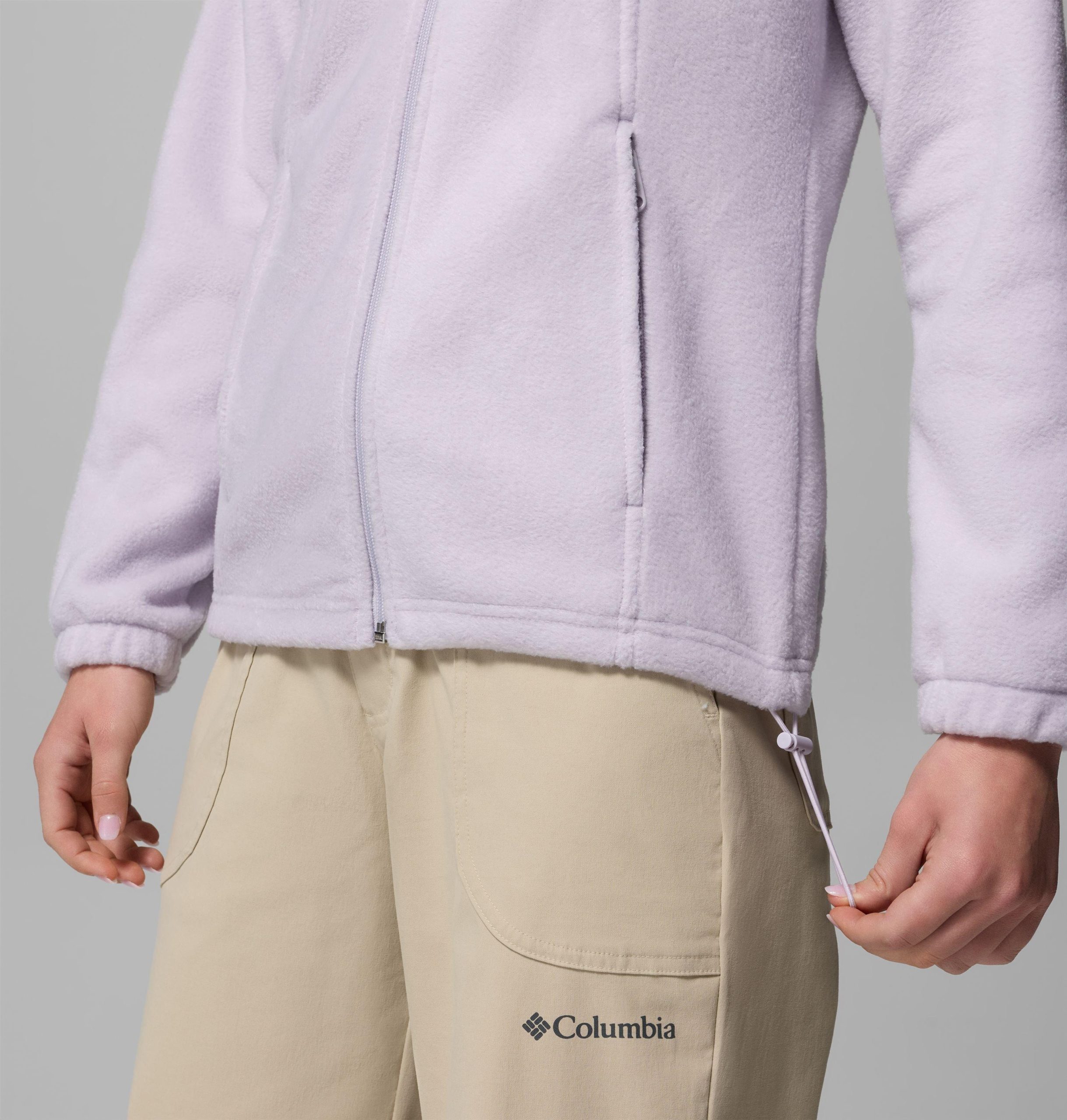 dames benton springs fleece hoodie met volledige ritssluiting