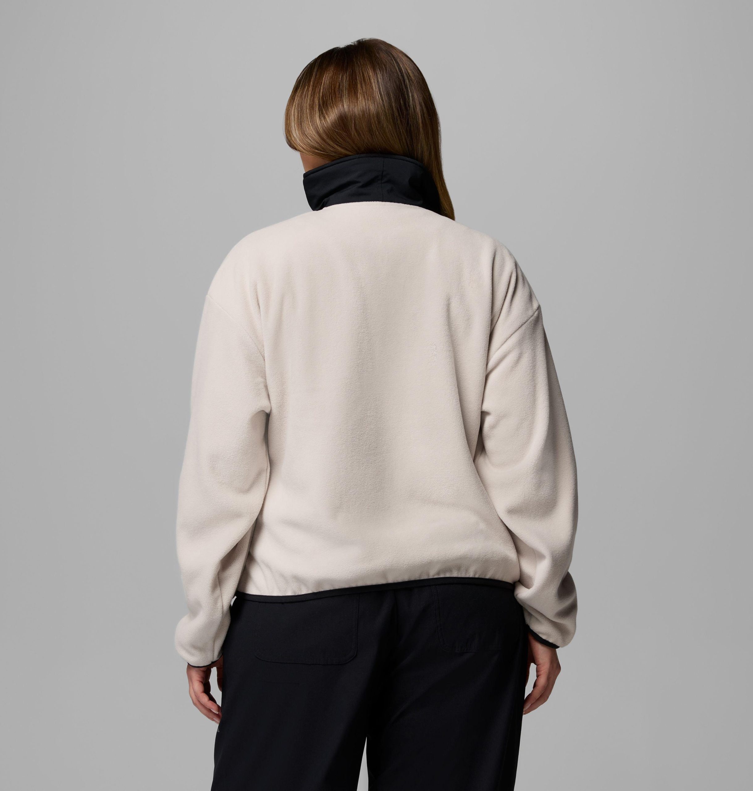 dames sequoia grove fleece met halve rits - plus size