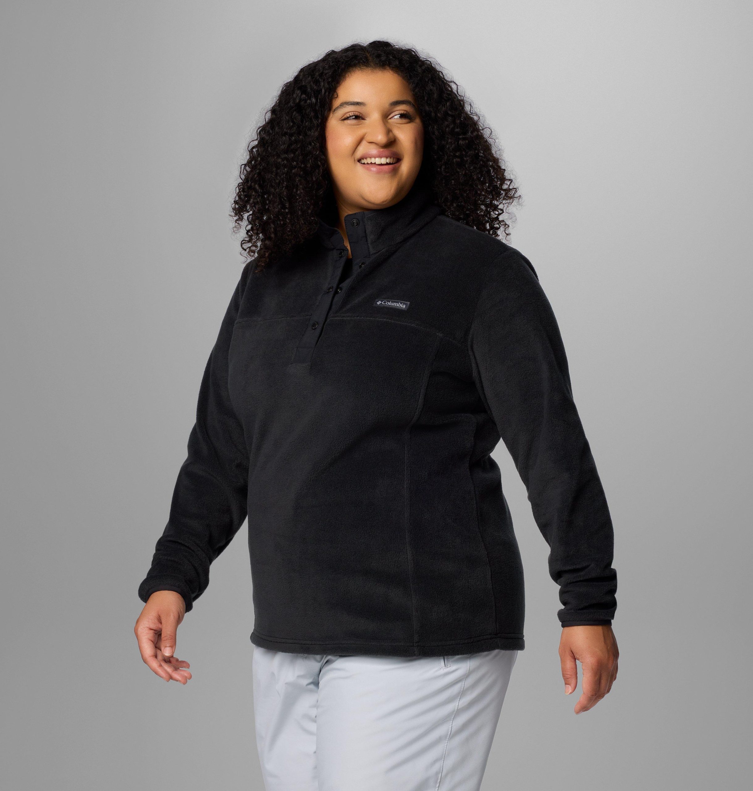 dames benton springs half snap pullover fleece ii - plus size