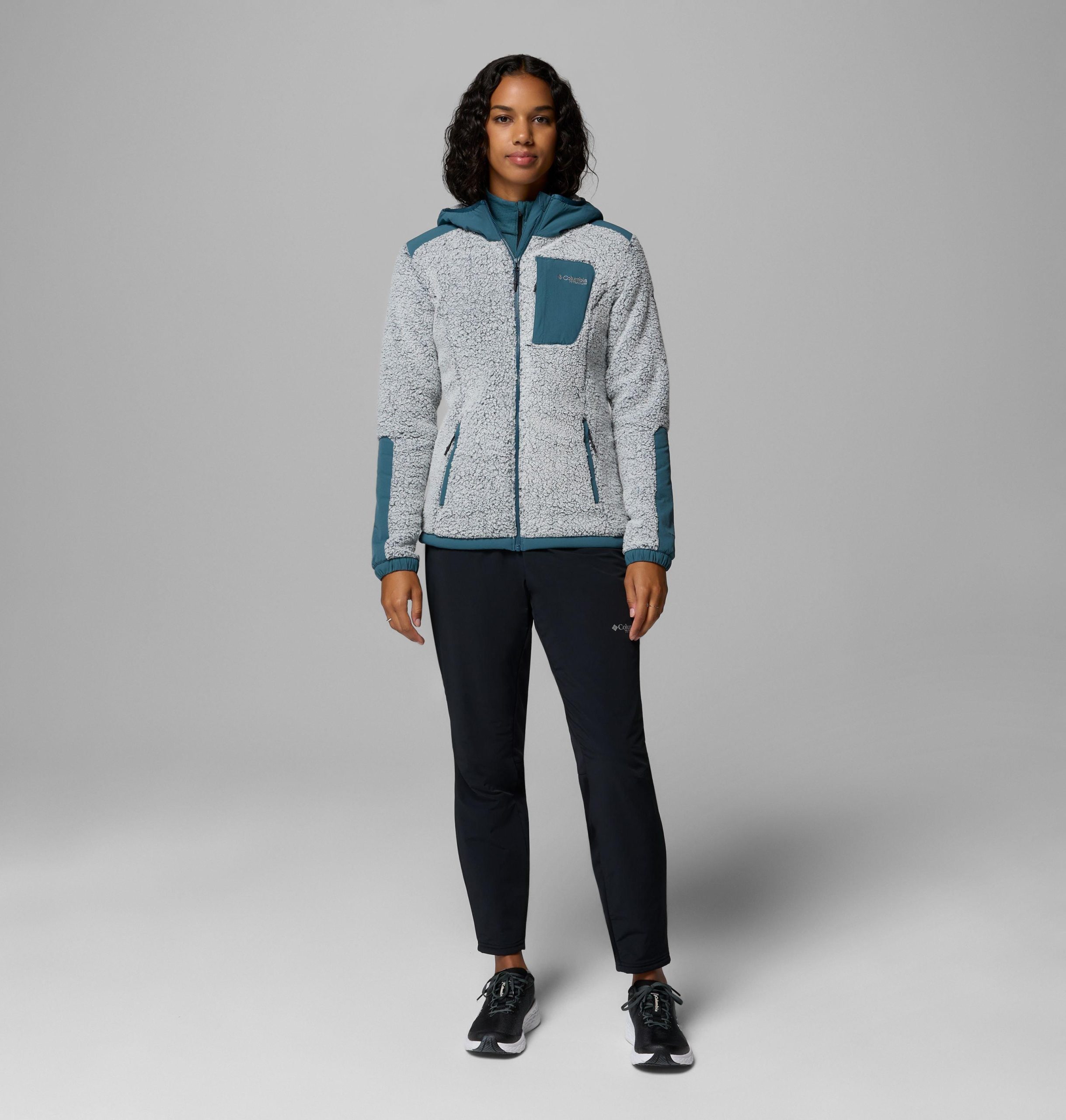 damesjas van arctic crest sherpa fleece met volledige ritssluiting
