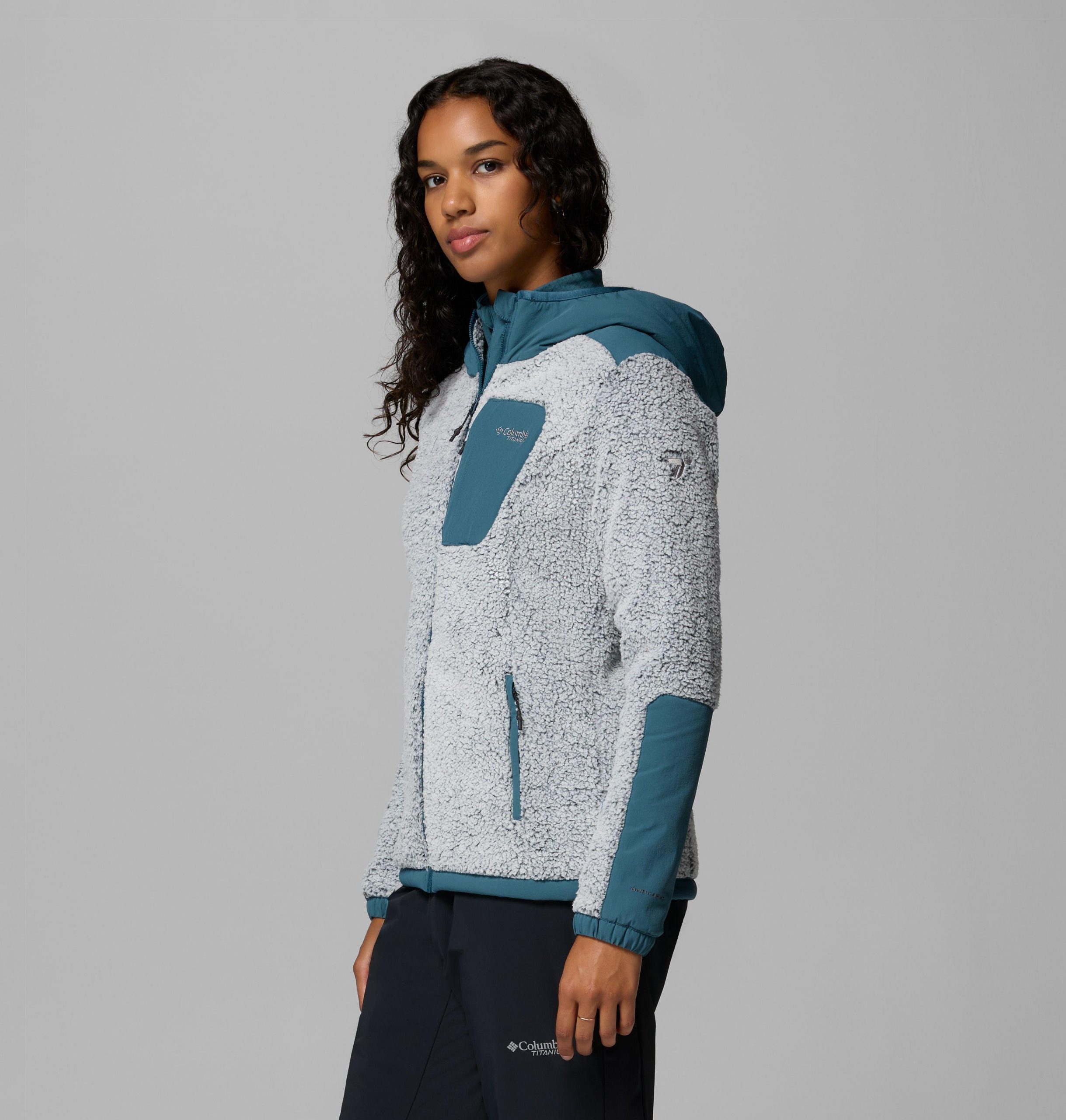 damesjas van arctic crest sherpa fleece met volledige ritssluiting