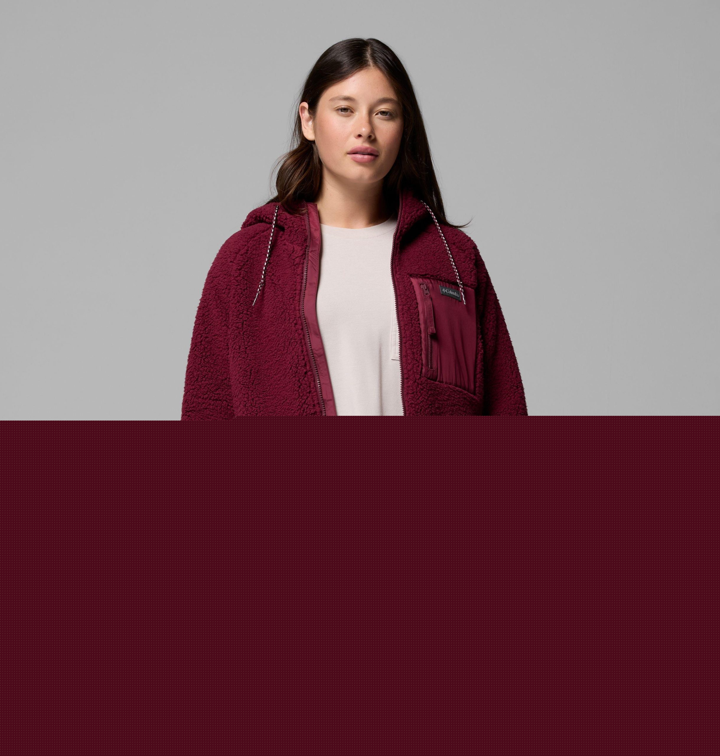 dames winter warme hoodie met volledige ritssluiting